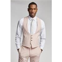 Antique Rogue Slim Fit Light Pink Waistcoat