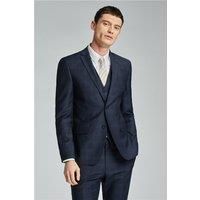 Ted Baker Slim Fit Texture Navy Blue Rust Men's Suit Jacket