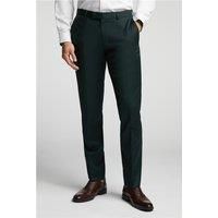 Alexandre of England Tailored Fit Bottle Green Twill Men's Trousers