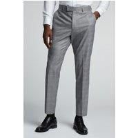 Antique Rogue Regular Fit Grey Subtle Check Men's Trousers