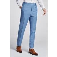 Ted Baker Slim Fit Draco Soft Blue Sharkskin Men's Trousers by Suit Direct