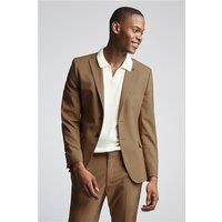 Farah Slim Fit Danbury Caramel Brown Men's Suit Jacket by Suit Direct