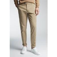 Limehaus Tailored Fit Beige Chinos. Cotton by Suit Direct