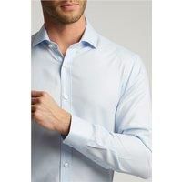 Blue Alexandre of England Mens Shirt, Long Sleeve, Egyptian Cotton, Tailored Fit by Suit Direct