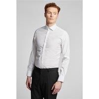 White Limehaus Mens Shirt, Double Cuff