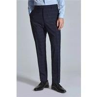 Ted Baker Textured Check Navy Men's Trousers