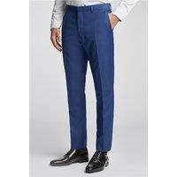 Ted Baker Slim Fit Cobalt Sharkskin Men's Trousers. Blue by Suit Direct