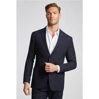 Ted Baker Slim Fit Navy Blue Basketweave Men's Suit Jacket by Suit Direct