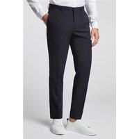 Ted Baker Slim Fit Navy Blue Basketweave Men's Trousers by Suit Direct