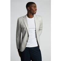 Limehaus Pale Grey Patch Pocket Mens Slim Fit Blazer - Formal & Casual