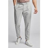 Limehaus Relaxed Fit Grey Pleated Men's Trousers by Suit Direct