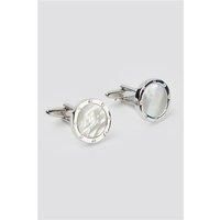 Grey Men's Suit Jacket Direct Mother Of Pearl Round Port Hole Cufflinks