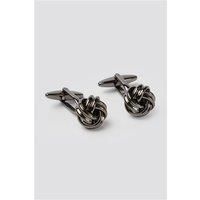 Silver Men's Suit Jacket Direct Large Open Knot Cufflinks