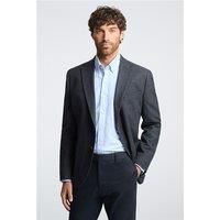 Melka Navy Blue Checked Mens Slim Fit Casual Blazer by Suit Direct