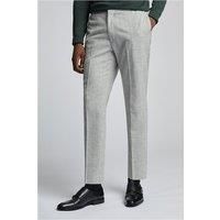 Farah Slim Fit Oakwood Grey Stripe Flannel Men's Suit Trousers by Suit Direct