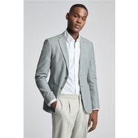 Farah Slim Fit Porter Grey Herringbone Mens Casual Formal Blazer by Suit Direct