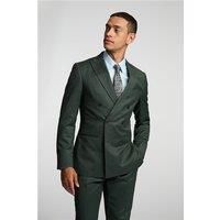 Alexandre of England Tailored Fit Forest Green Flannel Men's Suit Jacket by Suit Direct