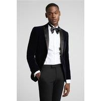 Antique Rogue Slim Fit Navy Blue Velvet Dresswear Men's Tuxedo Suit Jacket by Suit Direct