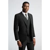 Limehaus Regular Fit Black Stretch Men's Suit Jacket by Suit Direct