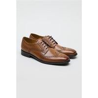 CitiFlex Cannon Tan Leather Brogue Derby Shoe by Suit Direct