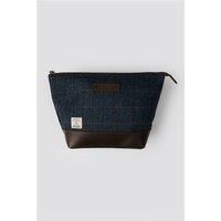 Sophos Harris Tweed Navy Blue Wash Bag by Suit Direct