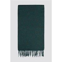 Abraham Moon and Sons Bronte by Moon Merino Wool Navy Blue Teal Scarf by Suit Direct