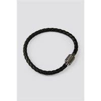 Men's Suit Jacket Direct Black Leather Bracelet by Suit Direct