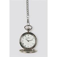 Men's Suit Jacket Direct Silver Quartz Pocket Watch by Suit Direct