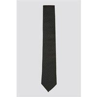 Limehaus Black and Gold Polka Dot Tie Black by Suit Direct