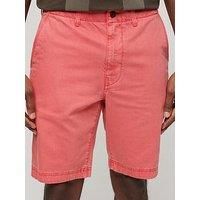 Superdry Officer Chino Shorts - Bright Pink