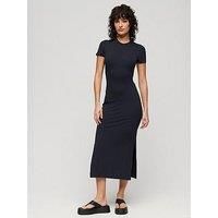 Superdry Midi T-Shirt Dress - Navy