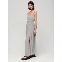 Superdry Tie Back Maxi Dress - Multi