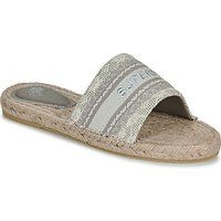 Superdry  Mules CompensÃ©es Style Espadrille En Toile  women's Mules / Casual Shoes in Beige