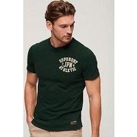 Superdry Vintage Athletic Chest Short Sleeve T-Shirt - Dark Green