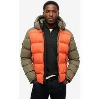 Superdry Colour Block Sport Jacket L Orange