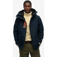 Superdry Ultimate SD Windcheater Jacket Navy  Hooded Embroidered Windbreaker