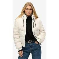 Superdry Everest Bomber Hybrid Jacket - White