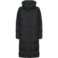 Superdry  LONGLINE HOODED PUFFER COAT  women's Jacket in Black