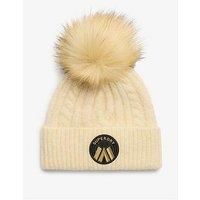 Superdry Cable Luxe Knit Beanie Hat - Beige