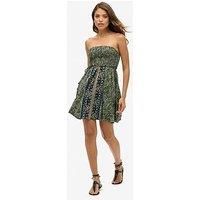 Superdry St Tropez Bandeau Dress - Green