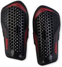 Mitre Aircell Football Shin Pads | Extremely Breathable | Impact Protection | Lightweight Shin Guard, Black/Red, S