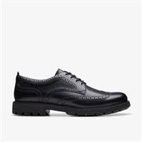 Clarks Men/'s Batcombe Far Oxford, Black Black Leather, 9.5 UK