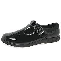Clarks Jazzy Tap Kid Patent Shoes in Black Patent Narrow Fit Size 1½