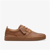 Clarks Men/'s StreethillLace Sneaker, Dark Tan Lea, 9 UK