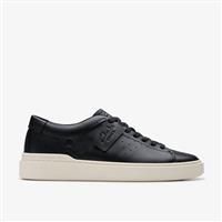 Clarks Men's Craft Swift Leather Trainers, Black