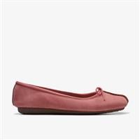 Clarks Women/'s Freckle Ice Ballet Flats, Dusty Rose NBK, 6.5 UK