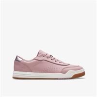 Clarks Urban Solo O. Leather Trainers in Dusty Pink Standard Fit Size 1