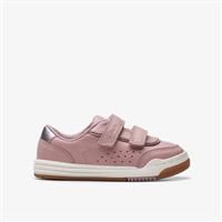 Clarks Urban Solo T. Leather Trainers in Dusty Pink Narrow Fit Size 4.5