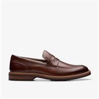 Mens Clarks 'Aldwin Step' Leather Smart Casual Slip On Loafers - G Fit