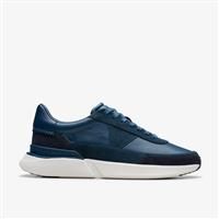 Clarks Men/'s Craft Pace, Navy Leather, 7.5 UK